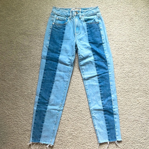 NWOT Garage Striped Mom Jeans - Picture 1 of 5